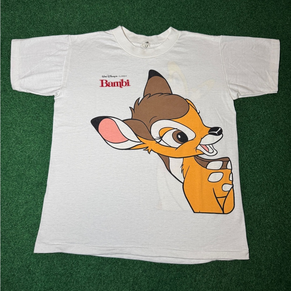 Vintage Bambo Walt Disney Classic Movie Promo S/M RARE T Shirt